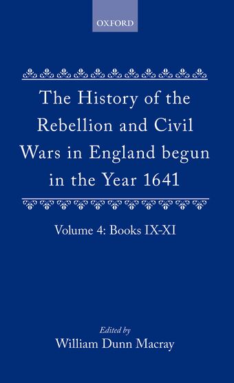 The History of the Rebellion and Civil Wars in England begun in the Year 1641 book cover