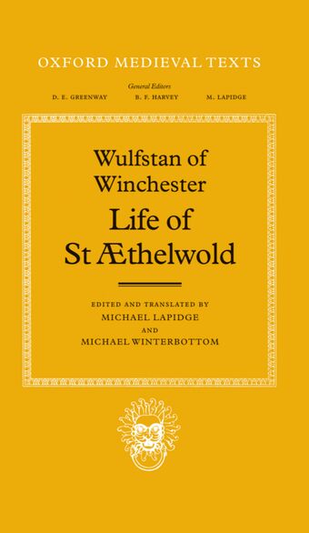 Life of St AEthelwold book cover