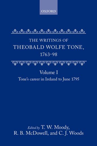 The Writings of Theobald Wolfe Tone 1763-98: Volume I book cover