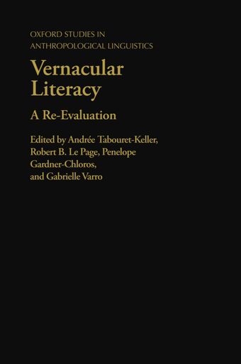 Vernacular Literacy book cover