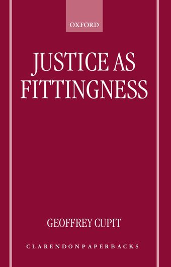 Justice as Fittingness book cover