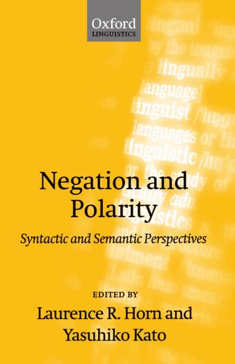 Negation and Polarity book cover