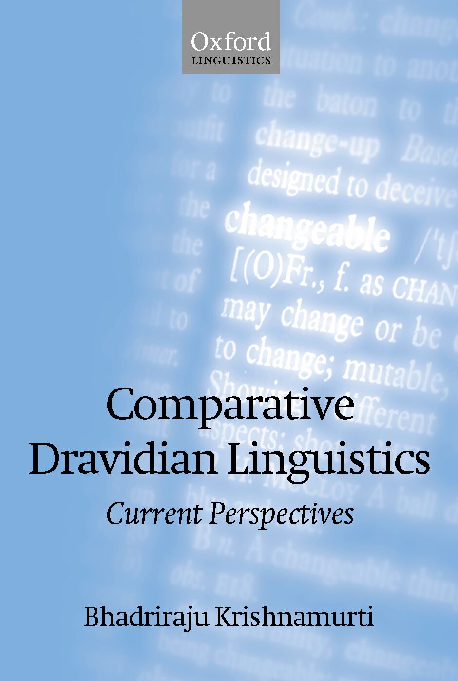 Comparative Dravidian Linguistics book cover
