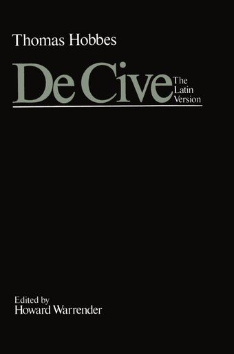 De Cive book cover