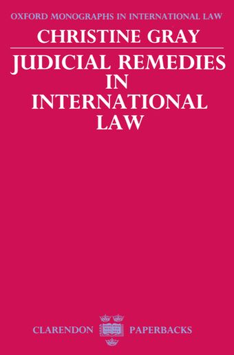 Judicial Remedies in International Law book cover