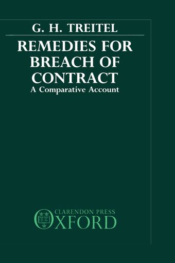 Remedies for Breach Contract book cover