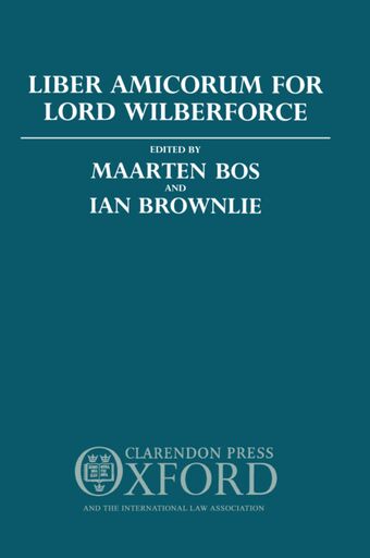 Liber Amicorum for Lord Wilberforce book cover