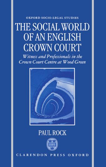 The Social World of an English Crown Court book cover