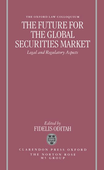 The Future for the Global Securities Market book cover