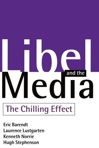 Libel and the Media book cover
