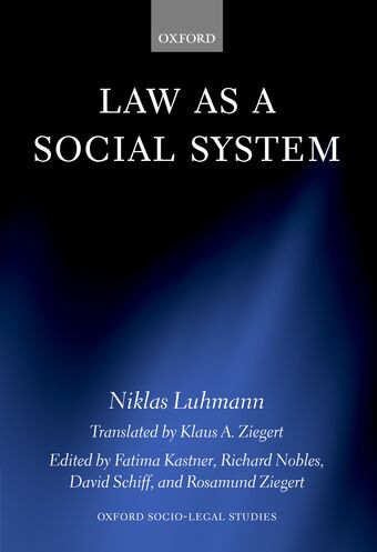 Law as a Social System book cover