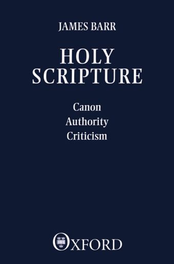 Holy Scripture book cover