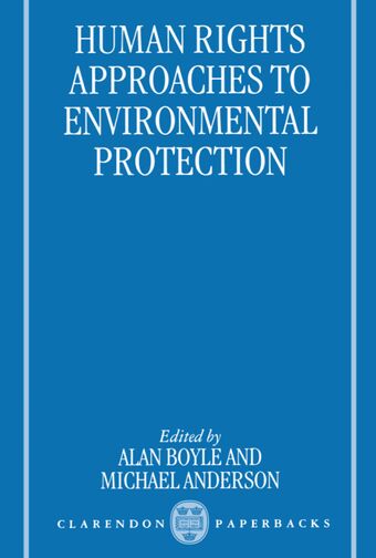 Human Rights Approaches to Environmental Protection book cover