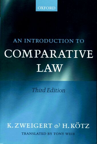 An Introduction to Comparative Law book cover