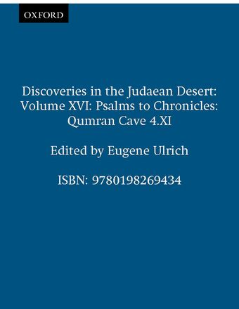Discoveries in the Judaean Desert Volume XVI: Psalms to Chronicles book cover