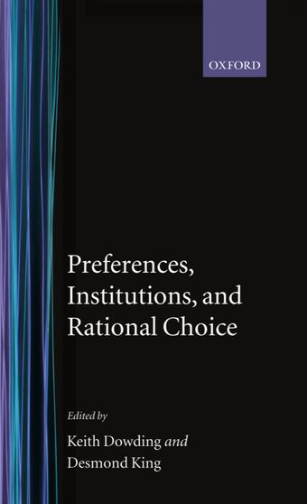 Preferences, Institutions, and Rational Choice book cover