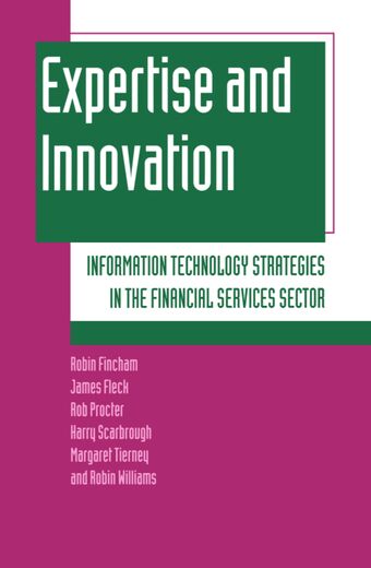 Expertise and Innovation book cover