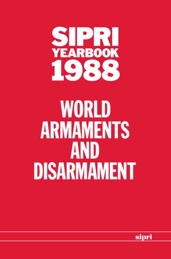 SIPRI Yearbook 1988 World Armaments and Disarmament book cover