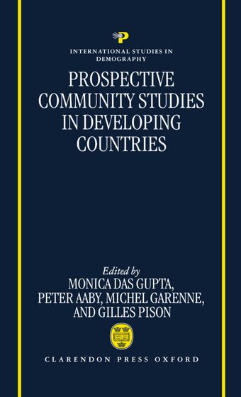 Prospective Community Studies in Developing Countries book cover