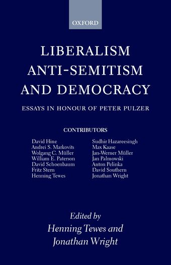 Liberalism, Anti-Semitism, and Democracy book cover