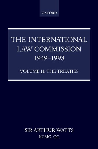 The International Law Commission 1949-1998 book cover