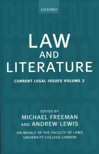 Law and Literature book cover