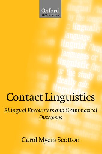 Contact Linguistics book cover