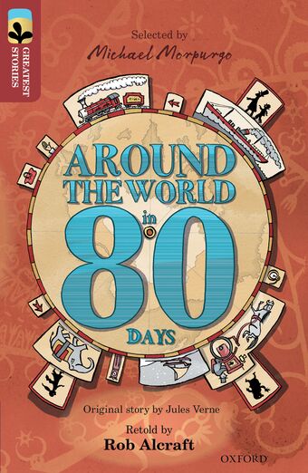 TreeTops Greatest Stories Oxford Level 15 Around the World in 80 Days book cover