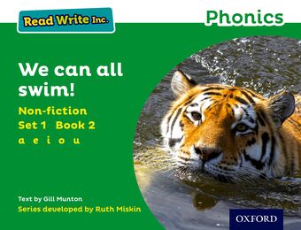 Read Write Inc Phonics: Green Set 1 Non-fiction 2 We Can All Swim! book cover
