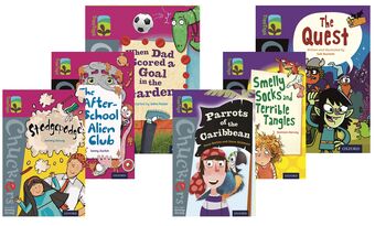 TreeTops Chucklers Oxford Level 10-11 Pack of 36 book cover