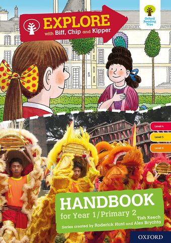 Explore with Biff, Chip and Kipper Levels 4 to 6 Year 1/P2 Handbook book cover