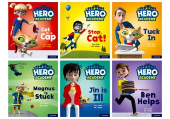 Hero Academy: Oxford Level 1+ Letters and Sounds Phase 2 Sets 3-5 book cover
