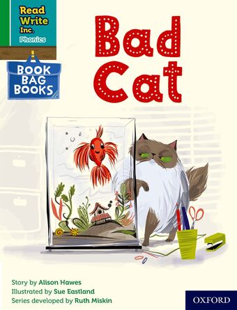 RWI PHONICS: BBB GREEN 3 A bad cat book cover