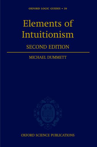 Elements of Intuitionism book cover