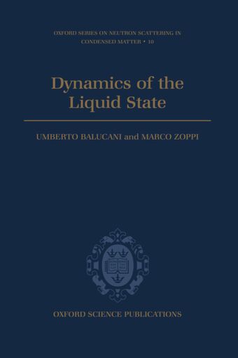 Dynamics of the Liquid State book cover
