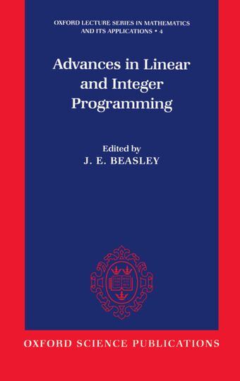 Advances in Linear and Integer Programming book cover