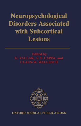Neuropsychological Disorders Associated with Subcortical Lesions book cover