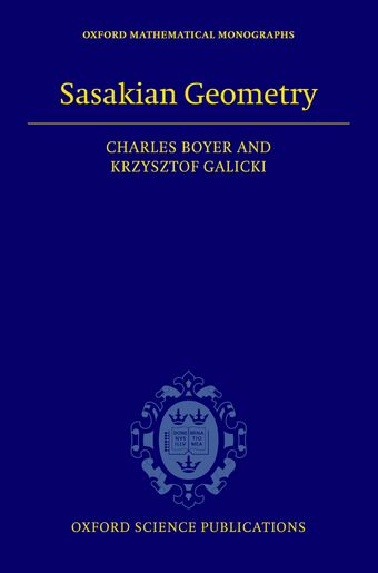 Sasakian Geometry book cover