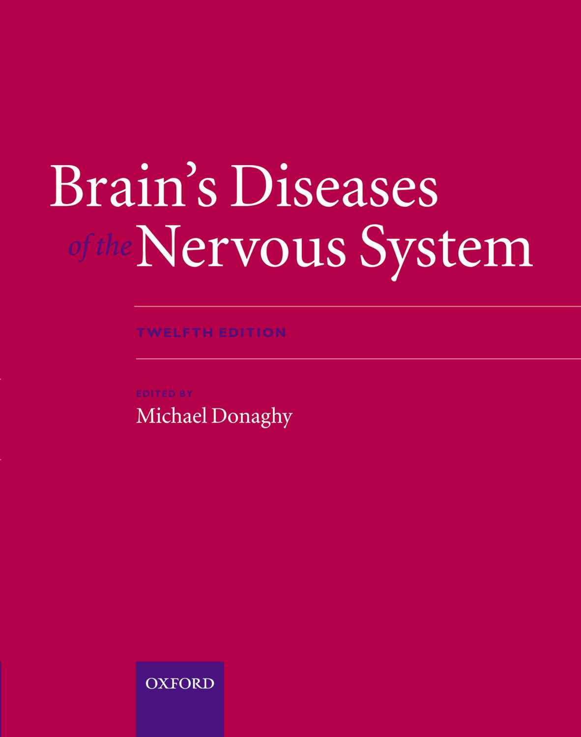 Brain's Diseases of the Nervous System book cover