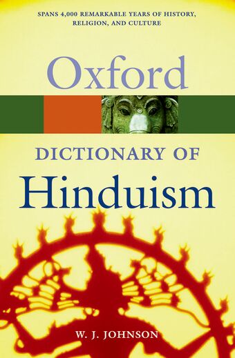 A Dictionary of Hinduism book cover