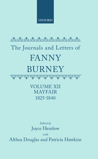 The Journals and Letters of Fanny Burney, Volume XII book cover