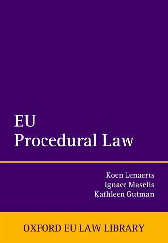 EU Procedural Law book cover