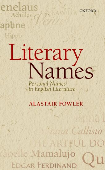 Literary Names book cover