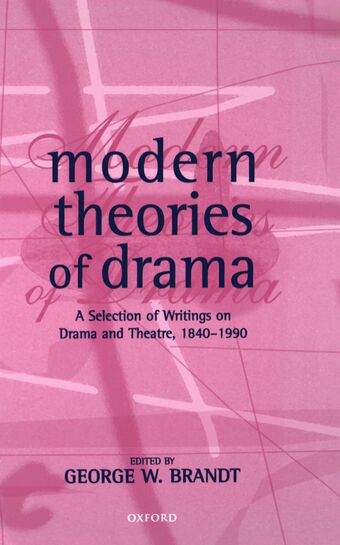 Modern Theories of Drama book cover