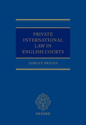 Private International Law in the English Courts book cover