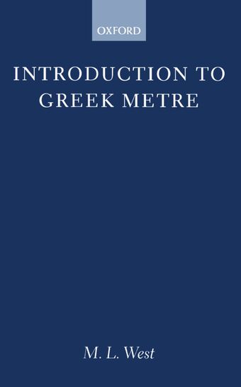 Introduction to Greek Metre book cover