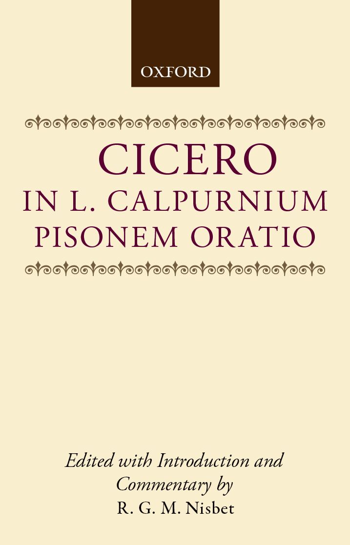 Calpurnium Pisonem Oratio book cover