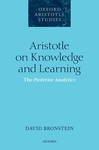 Aristotle on Knowledge and Learning book cover