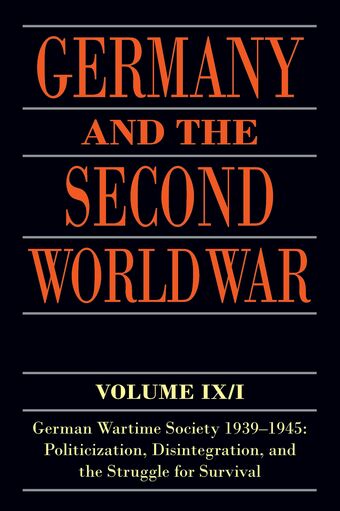 Germany and the Second World War: Volume IX/I book cover
