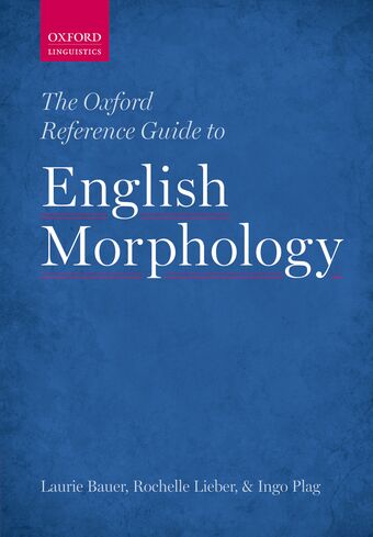 The Oxford Reference Guide to English Morphology book cover